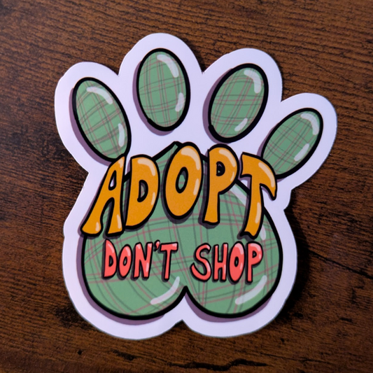 Adopt Don't Shop Sticker