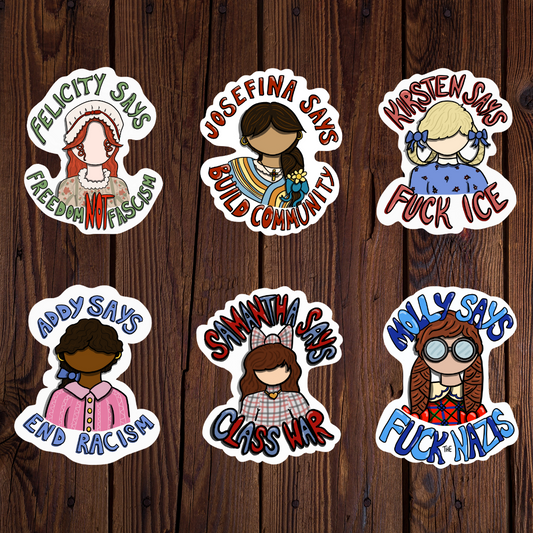 FUNDRAISER: American Girls Sticker Collection